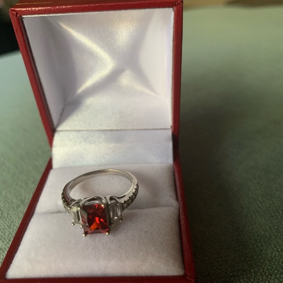Lab created ruby ring - Picture 4 of 7